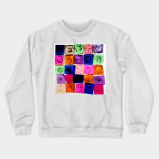 Abstract Chine Colle Print Crewneck Sweatshirt